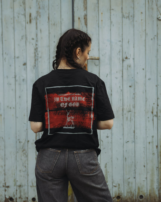 black in the name of god tshirt
