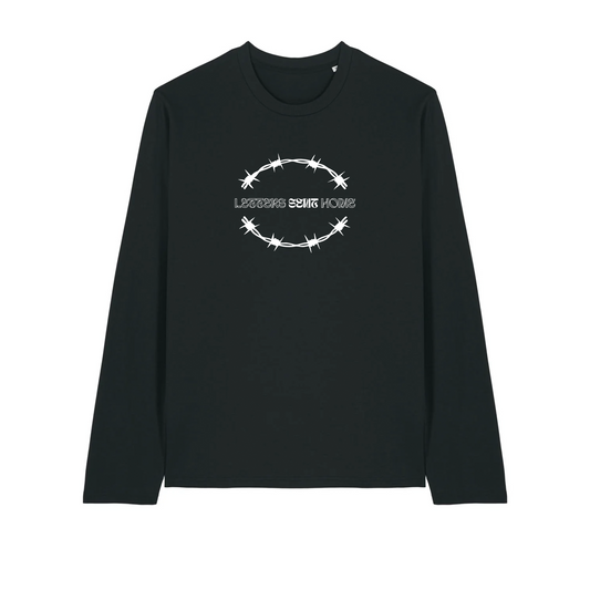 sweater black "barbed wire"