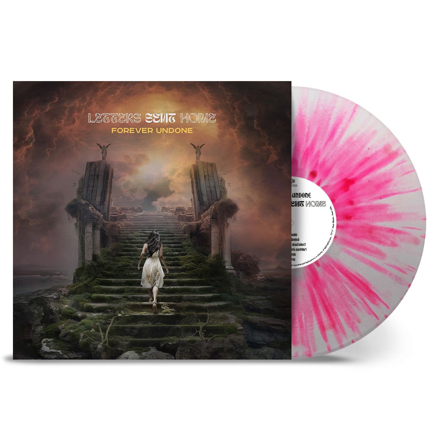 PRE ORDER: debut album “Forever Undone” 12’ vinyl pink splatter